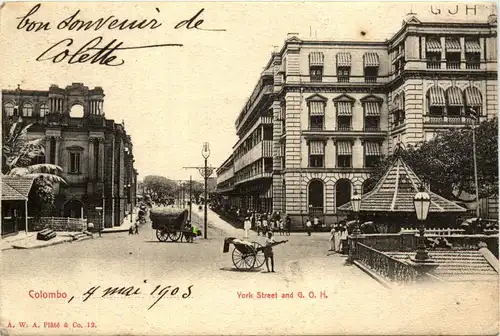 Colombo - York Street - Ceylon -81324