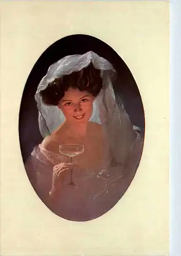 Frau - Künstlerkarte -404786