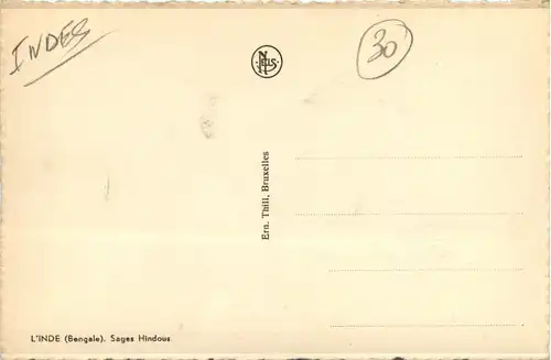 L Inde Bengale - Sages Hindous -79498