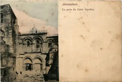 Jerusalem - La porte du Saint Sepulcre -82270