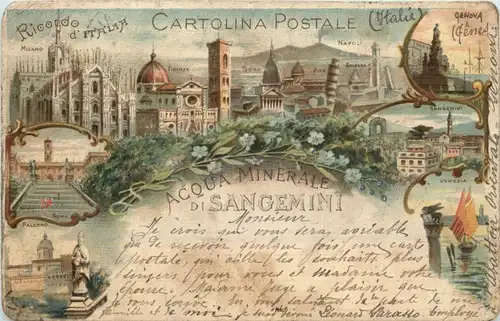 Ricordo d Italia - Aqua Minerale di Sangemini -429250