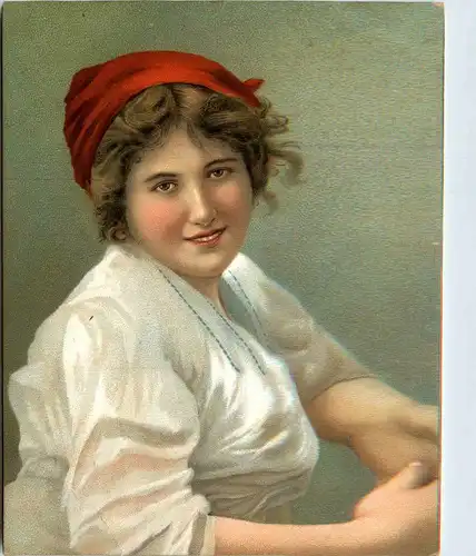 Frau - Künstelerkarte -404874