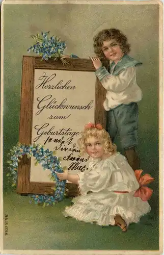 Geburtstag - Kinder - Prägekarte -405198