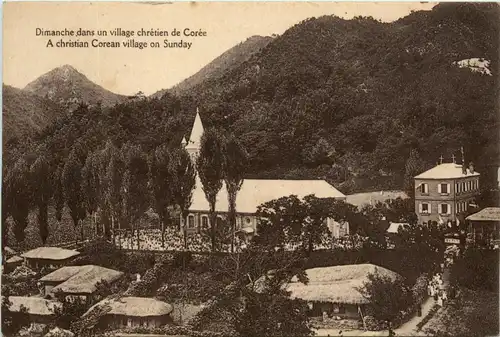 Corea - A christian Corean village on Sunday -81442