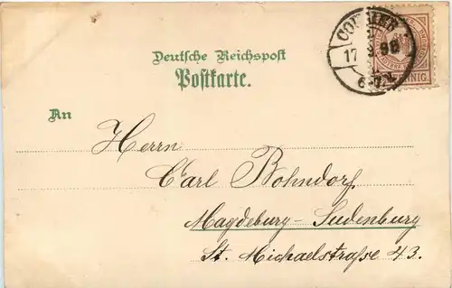 Gruss aus Magdeburg - Litho - Privatpost -405898