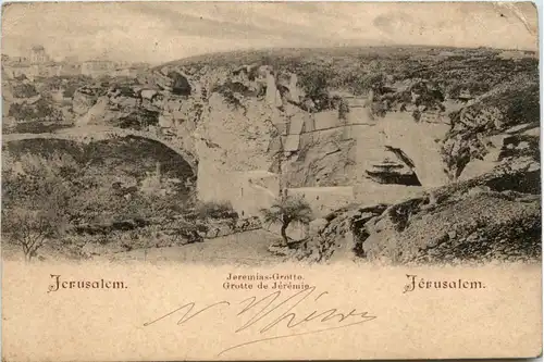 Jerusalem - Jeremias Grotte -82362