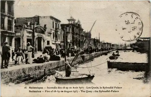 Salonique - Incendie des 1917 - Les Quais -429904