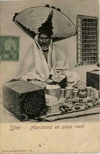Sfax - Marchand en plein vent -430980