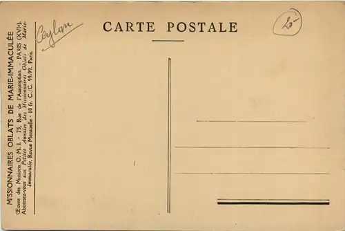 Missions de Ceylan - Ceylon -81358