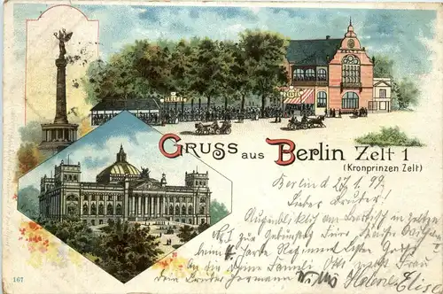 Gruss aus Berlin - Zelt 1 - Litho -406760