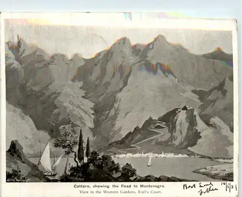 Cattaro - showing the Road to Montenegro -430128
