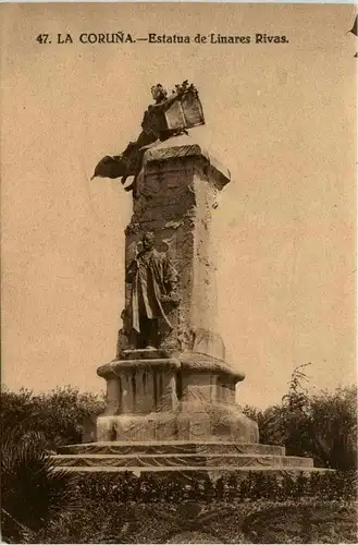 La Coruna - Estatua de Linares Rivas -431650