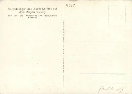 Ausgrabungen auf dem magdalenensberg-Blick über die Tempelruine -329352