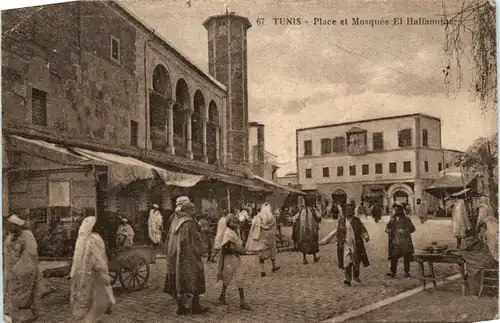 Tunis - Place et Mosquee -431084