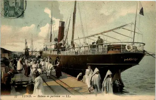 Tunis - Bateau en partance -431026