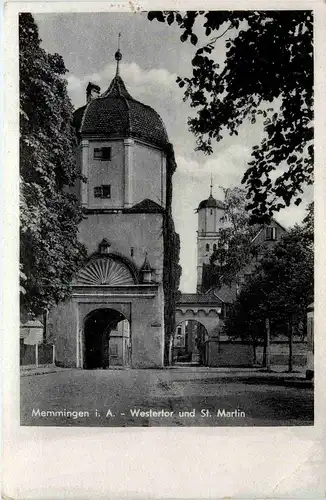 Bayern/Allgaü - Memmingen, Westertor und St. Martin -333770