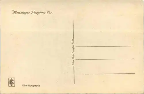 Bayern/Allgäu - Memmingen, Kemptner Tor -333968