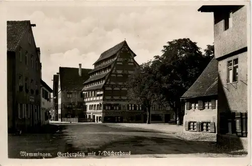 Bayern/Allgäu - Memmingen - Gerberplatz mit Siebendächerhaus -334008