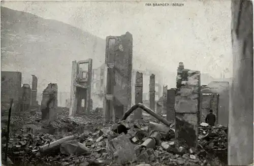 Norge - Branden i Bergen 1916 -432960