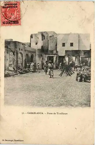Casablanca - Poste de Tirailleurs -433798