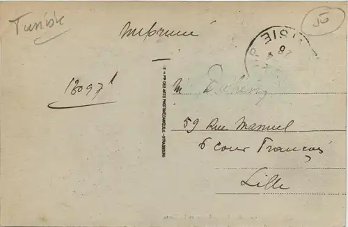 Tunis - Rue d Italie et la Poste -430842