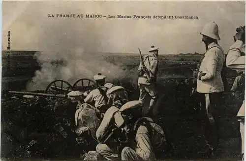 Les Marins Francais defendant a Casablanca -433808