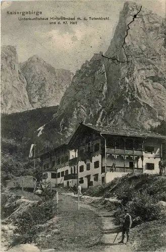 Tirol/Kaisergebirge/Kufstein und Umgebung - Hinterbärnbad m.d. Totenkirchl und d. Kl.Halt -334780