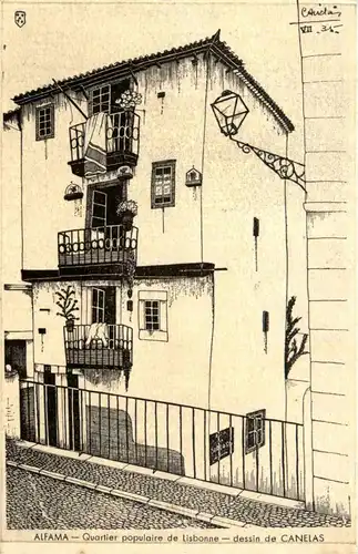 Alfama - Lisboa - dessin de Canelas -434608