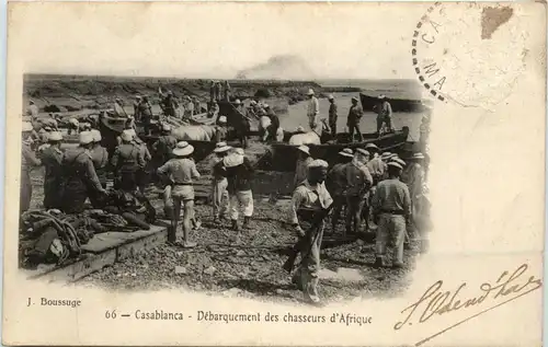 Casablanca - Debarquement des chasseurs d Afrique -433796