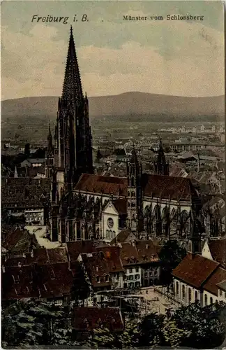 Freiburg i.B. - Münster vom Schlossberg -327204