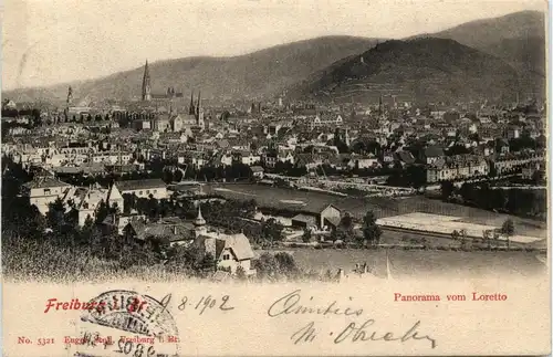 Freiburg i.B. - Panorama vom Loretto -327224