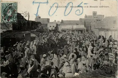 Mazagan - Maifestation a la Mosquee -433956