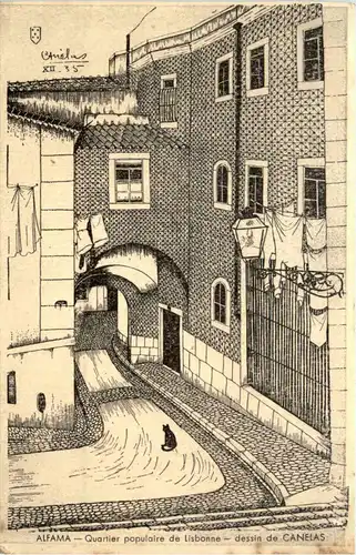Alfama - Lisboa - dessin de Canelas -434602