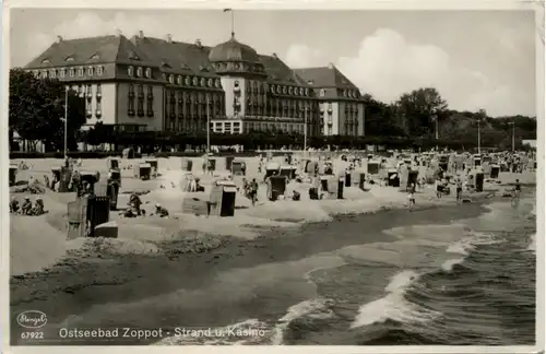 Ostseebad Zoppot - Strand und Kasino -435498