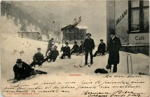 Schlitteln - Ski -434862