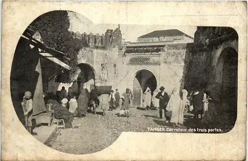 Maroc - Tanger - Carrefour des trois portes -434276