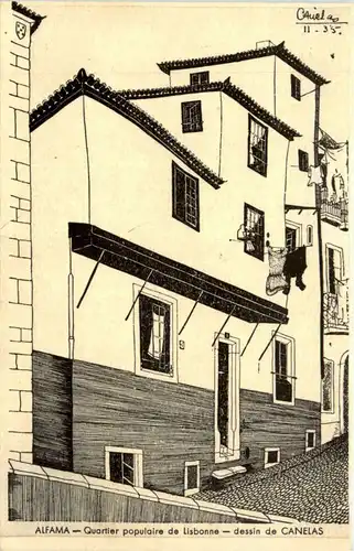 Alfama - Lisboa - dessin de Canelas -434594