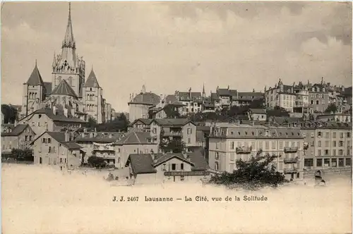 Lausanne - La Grand Pont mit Tram -435076