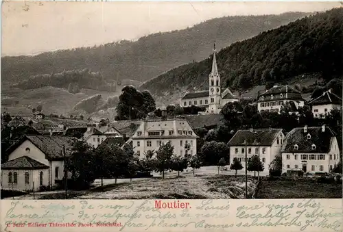 Moutier - Prägekarte -435176