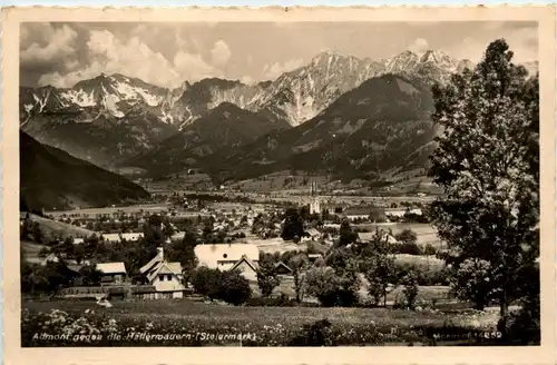 Admont/Gesäuse/Steiermark und Umgebung - Admont gegen die Hallermauern -335460