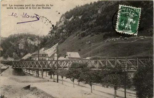 Le Locle - Nouveau pont du chemin de fer -434994