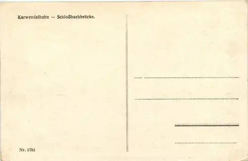 Karwendelbahn, Schlossbachbrücke -360132
