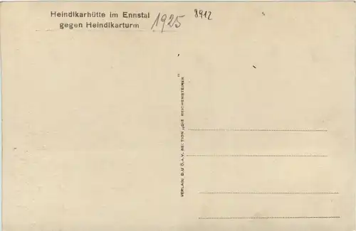 Admont/Gesäuse/Steiermark und Umgebung - Heindlkarhütte im Ennstal gegen Heindlkarturm -335560