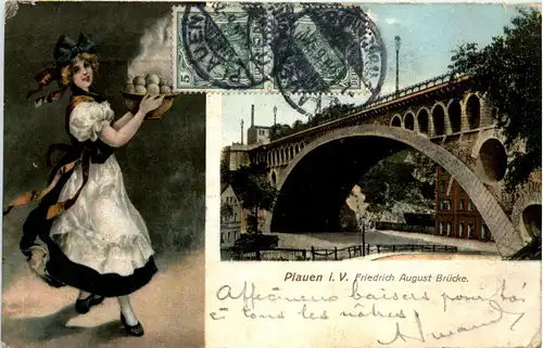 Plauen - Friedrich August Brücke -435576