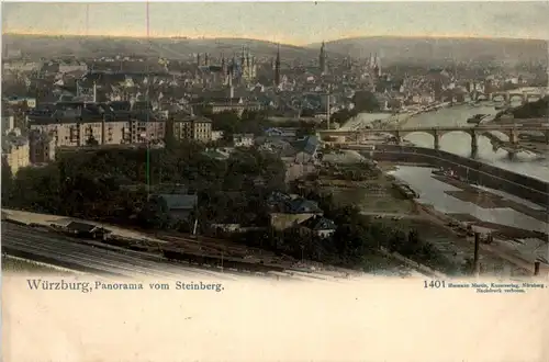 Würzburg, Panorama vom Steinberg -359384