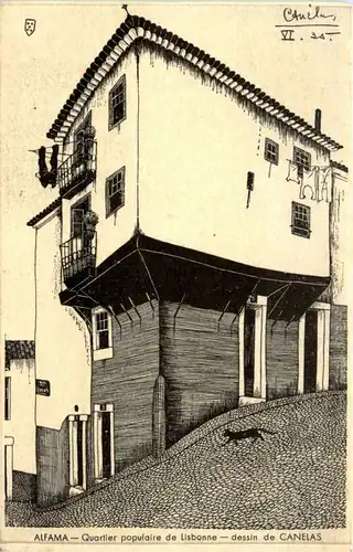 Alfama - Lisboa - dessin de Canelas -434610