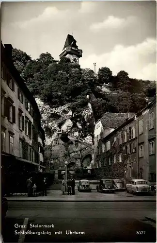 Graz/Steiermark - Schlossbergsteig mit Uhrturm -336320
