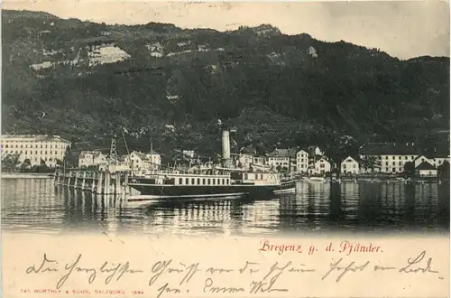 Bregenz/Vorarlberg, div. Orte und Umgebung - Bregenz g.d. Pfänder -336502