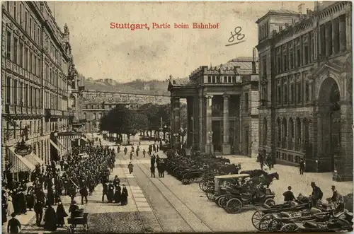 Stuttgart, Partie beim Bahnhof -360494
