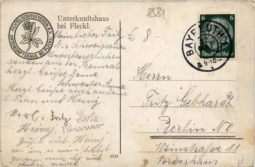 Unterkunftshaus des FGV am Ochsenkopf bei Fleckl -361714